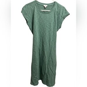 J. Crew Sage Green Tie Dress